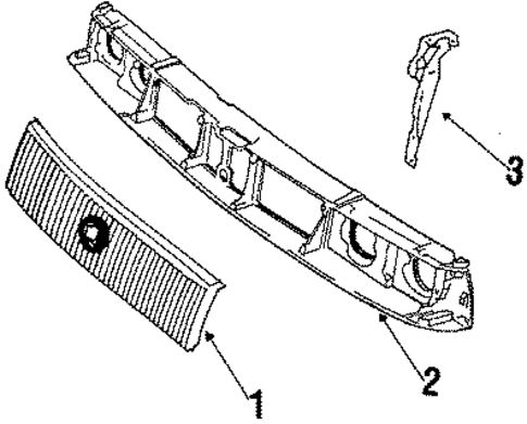Grille & Components for 1985 Buick Electra #0