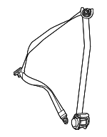 20686080023D53 - Electrical: Seat Belt Assembly for Mercedes-Benz Image