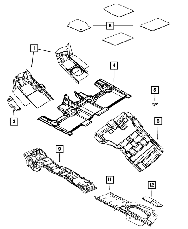 5VN67HL1AB - : Mat-Floor for Mopar Image