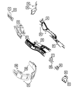 55399273AE - Exhaust: Brake &amp; Fuel Line Shield for Mopar Image image