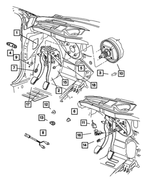 5273102AB - Clutch: Brake Pedal Bracket for Mopar Image