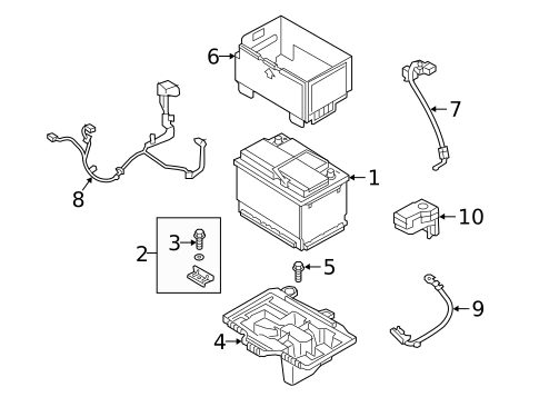 Battery for 2019 Kia Sportage #0