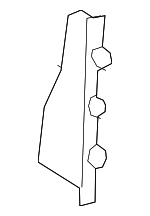 8U0809025B - Body: Inner Rocker Damper for Audi: Q3, Q3 Quattro Image