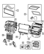 5191353AB - Air Conditioners and Heaters: A/c And Heater Duct, Left for Mopar Image