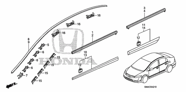 Molding for 2010 Honda Civic #0