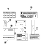 5154444AA - Labels: Power Steering Fluid Label for Dodge: Durango | Jeep: Grand Cherokee | Ram: ProMaster City Image