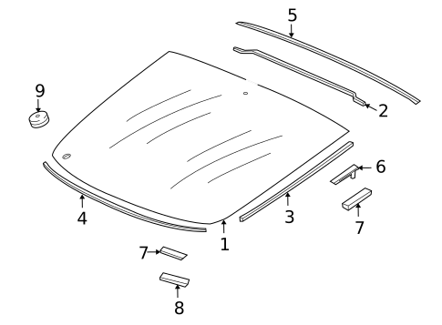 Glass - Lift Gate for 2015 Honda Crosstour #0