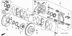 1463S04V01 - Chassis: CALIPER SET, FR. for Acura Image
