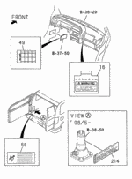 8971756480 - Interior/Bumper: PLATE, CAUTION for Acura Image