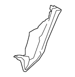 51489165205 - Body: Upper Insulator for BMW: 528i, 528i xDrive, 535d, 535d xDrive, 535i, 535i xDrive, 550i, 550i xDrive, ActiveHybrid 5, M5 Image