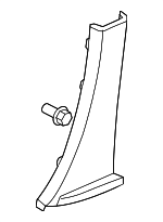 84121SHJA01ZB - : 2005-2010 Honda Odyssey - Garnish Assembly R Center Pillar (Lower) *NH167L* (Graphite Black) for Honda: Odyssey Image