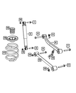 68666030AA - : Suspension Shock Absorber Kit for Jeep: Wrangler Image