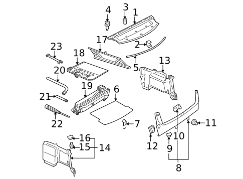 Interior Trim - Rear Body for 2003 Volkswagen Passat #3