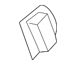 1K0864203C2ZZ - Body: Tie Down Hook for Volkswagen: CC, Golf, GTI, Jetta, Passat, Phaeton, R32, Rabbit, Touareg Image