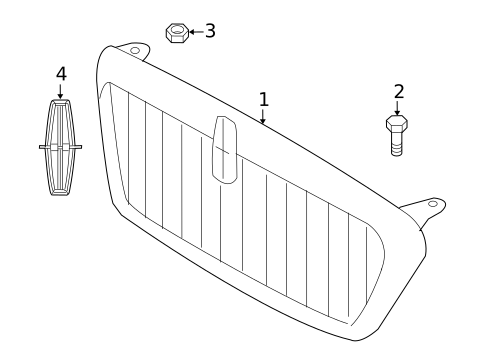 Grille & Components for 2005 Lincoln Navigator #0