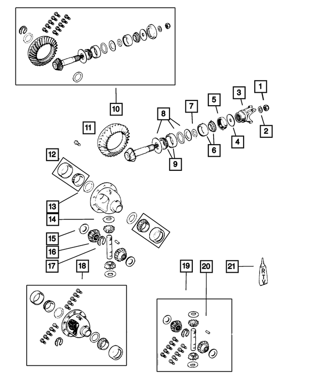4720862 - Front Suspension &amp; Drive: Pinion Shaft Shim Kit for Mopar Image