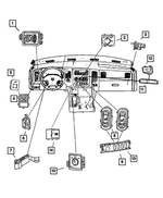 56045702AB - Electrical: Adjustable Pedals Switch for Mopar Image image