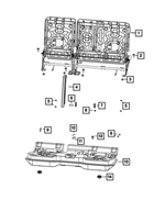 68662431AA - Interior Trim: Seat Frame Assembly for Mopar Image