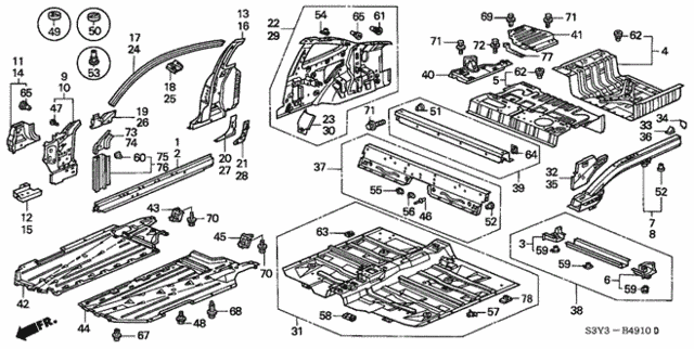 Inner Panel for 2000 Honda Insight #0