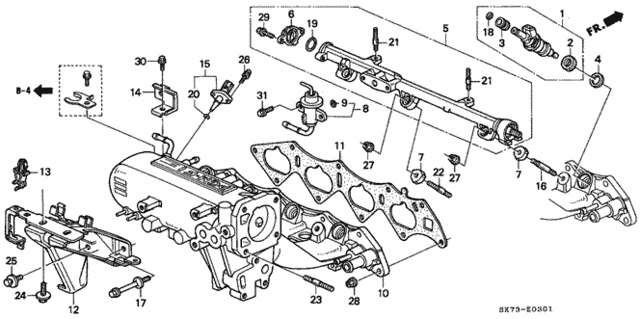 Intake Manifold (2) for 1992 Acura Integra #0