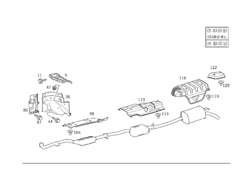 Screening Plates for 1994 Mercedes-Benz E420 #1