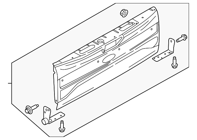 ML3Z-9940700-J - Tail Gate 2021-2023 Ford F-150 | Ford Parts