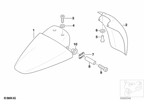 Front Wheel Fender for 1998 BMW-Motorrad K 1200 LT #0