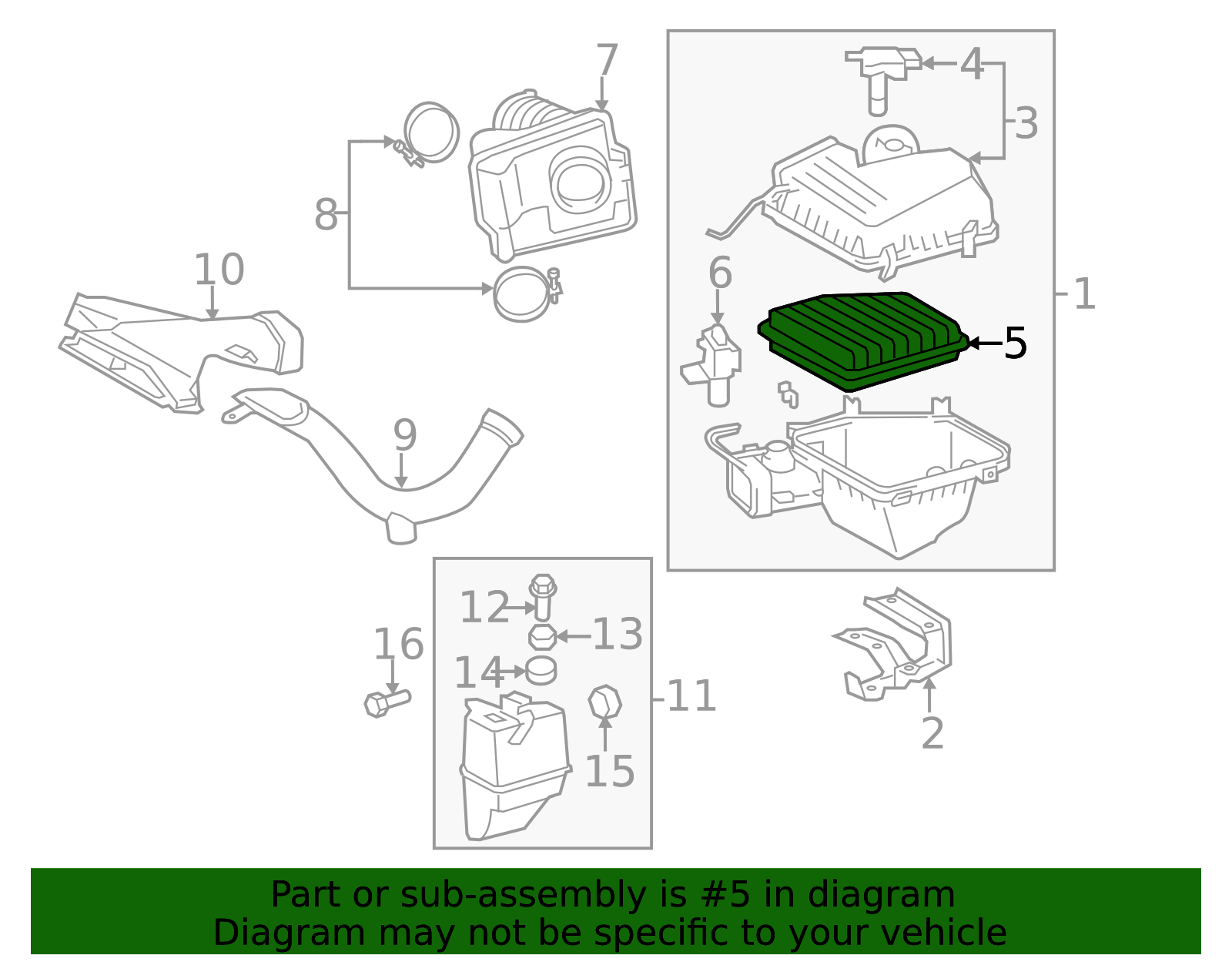 17801-YZZ06 - Air Filter 2005-2016 Toyota | Longo Toyota Parts