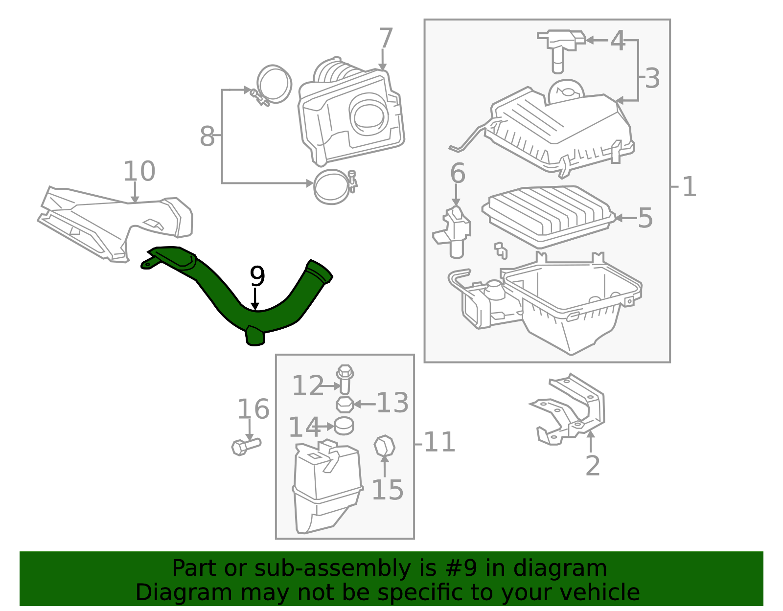 2005-2012 Toyota Avalon Engine Air Intake Hose 17751-AD010 | Toyota ...