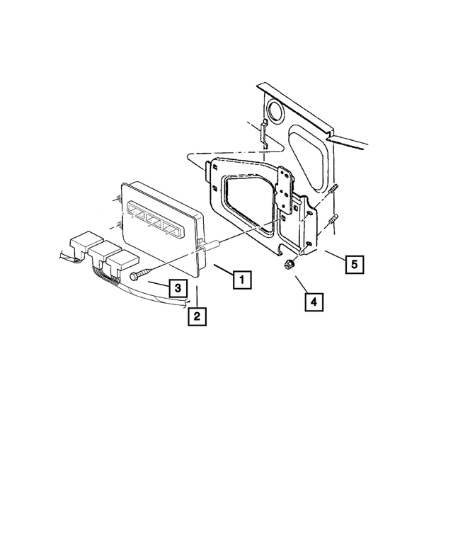 56028286AC - Electrical: Module Bracket for Mopar Image image