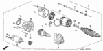 31217PC2006 - Engine: SCREW-WASHER (4X28) (MITSUBA) for Honda Image