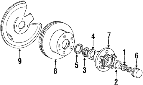 Front Brakes for 1992 Volvo 240 #0