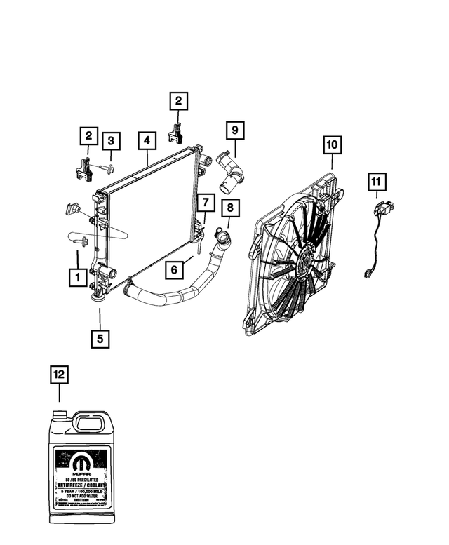 5137723AA - Cooling: Radiator Drain Hose for Mopar Image image