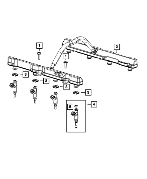 Fuel Rail and Injectors for 2019 Ram 1500 Classic #0