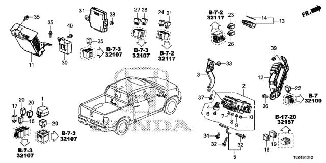 Control Unit (Cabin) (1) for 2019 Honda Ridgeline #0