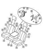 1FF451J3AA - Interior Trim: Front Seat Back for Mopar Image