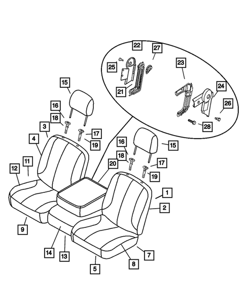 Front Seats and Attaching Parts for 2007 Dodge Ram 1500 #3