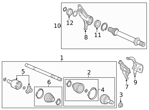 Drive Axles for 2015 Acura MDX #0