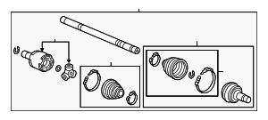 44306TZ5A12 - : Axle Assembly for Acura Image