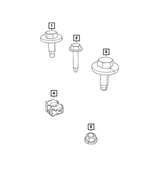 6101946 - Electrical: Tapping Hex Head Screw for Mopar Image