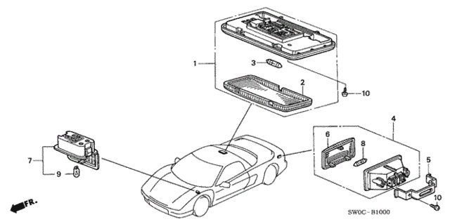 Interior Light for 2004 Acura NSX #0