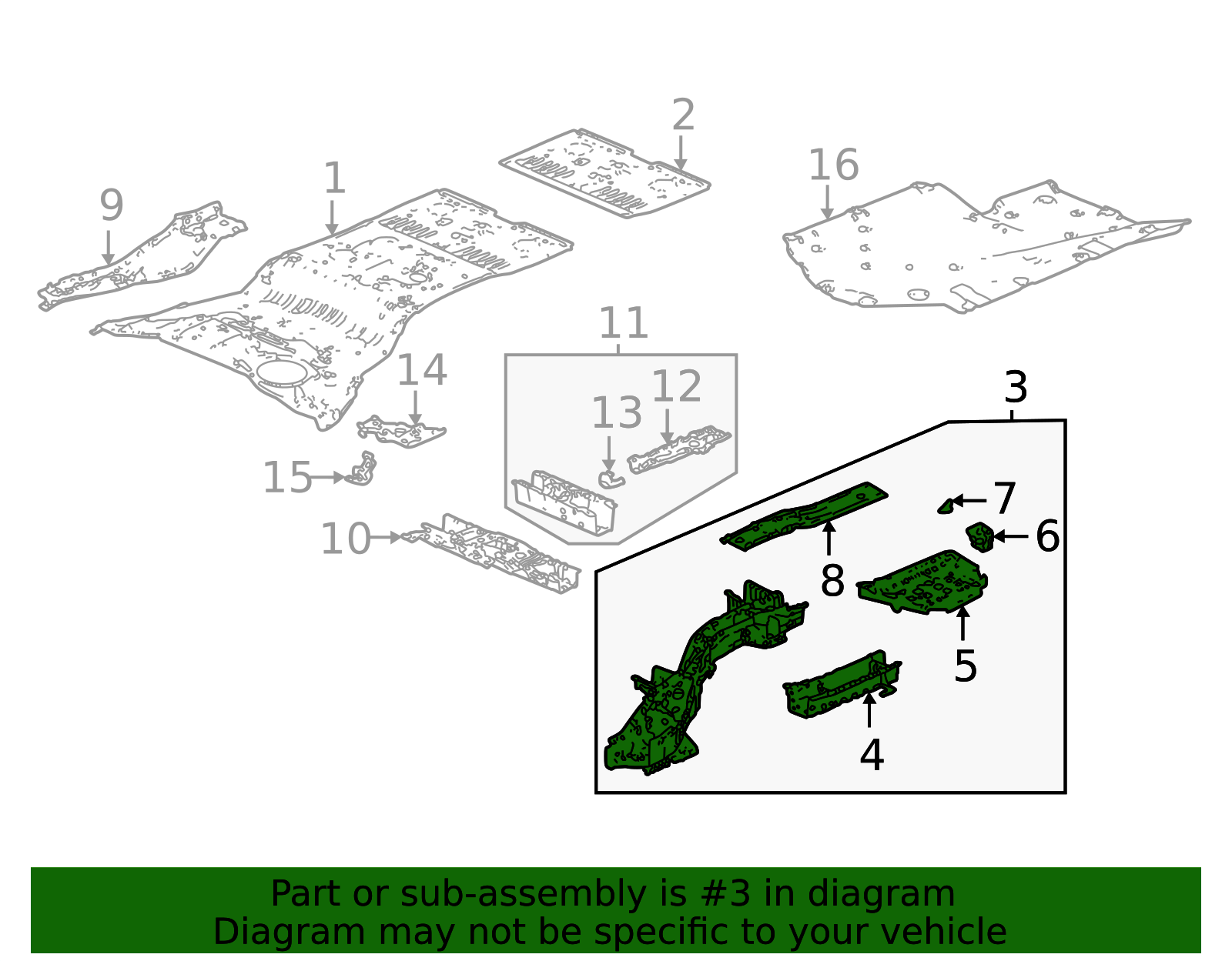 65660-TYA-315ZZ - Frame Side Member Assembly | All Discount Parts