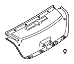 51497366399 - Body: Trunk Lid Trim for BMW: 530e, 530e xDrive, 530i, 530i xDrive, 540d xDrive, 540i, 540i xDrive, M5, M550i xDrive Image