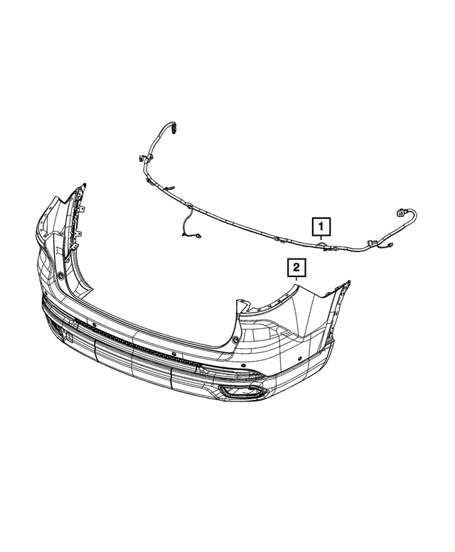68462332AD - Electrical: Rear Fascia Wiring for Jeep: Grand Cherokee L Image