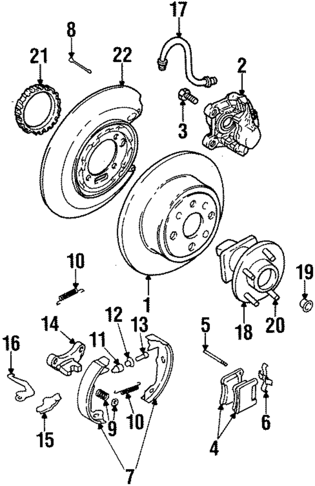 90541931 - : Park Brake Shoes for Cadillac: Catera Image