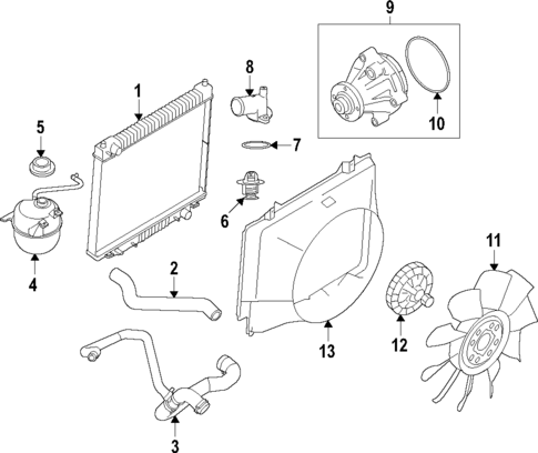 Cooling System for 2015 Ford E-350 Super Duty #0
