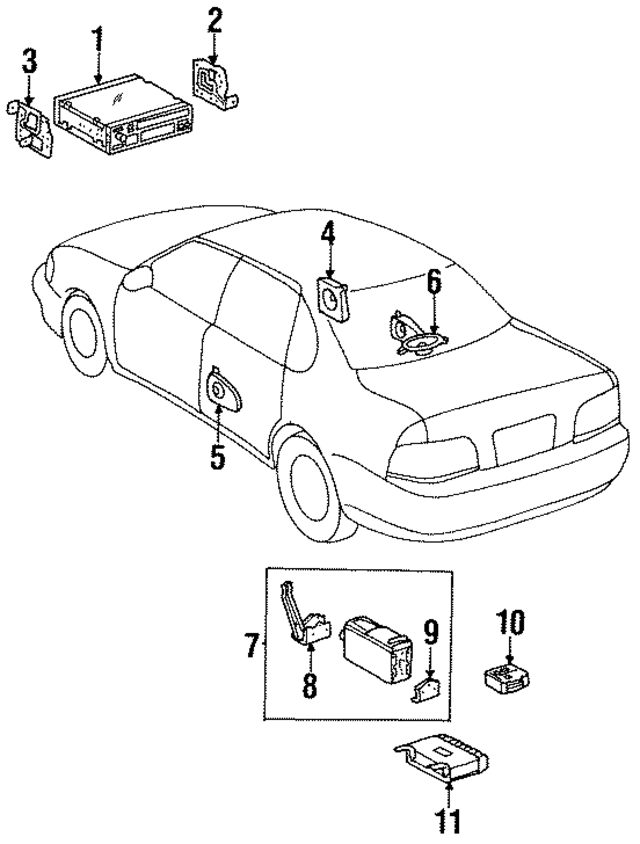 86150AC010 - : Speaker for Toyota Image