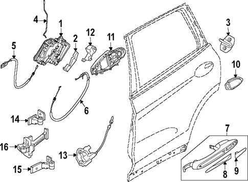 Rear Door for 2024 BMW XM #0