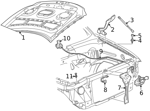 Hood & Components for 1998 Ford F-250 #0