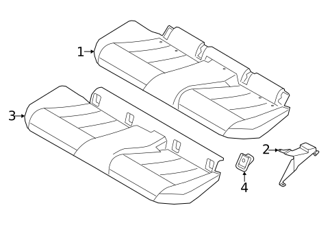 Rear Seat Components for 2023 BMW M235i xDrive Gran Coupe #1